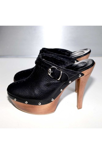 Phard high heel holz clogs - high,