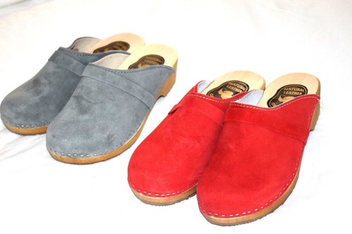 Damen leder holzschuhe - damen,