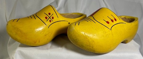 Holzschuhe clogs gelb - holzschuhe,