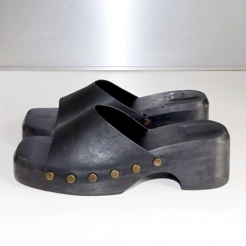 Mng mango holz pantoletten - holz,