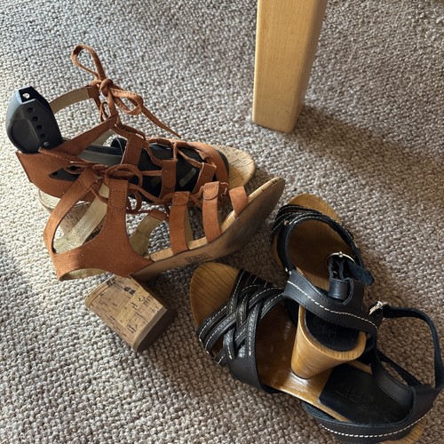 2paar sandalen cork - cork-, +