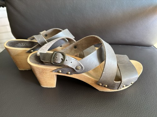 Sanita holz sandalen - sanita, square