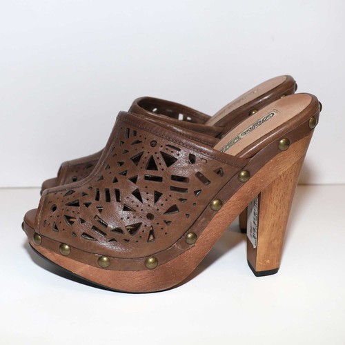 Buffalo high heel holz clogs - high,