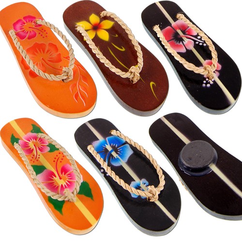 Deko holz sandalen - deko,