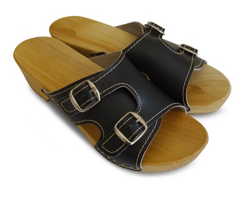 Damen holz clogs leder - damen,